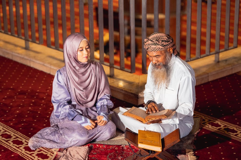 Foto sebuah mushaf Al-Quran tua